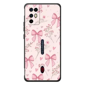 Чехол банты для ZTE Nubia RedMagic 6R (Банты с цветами)