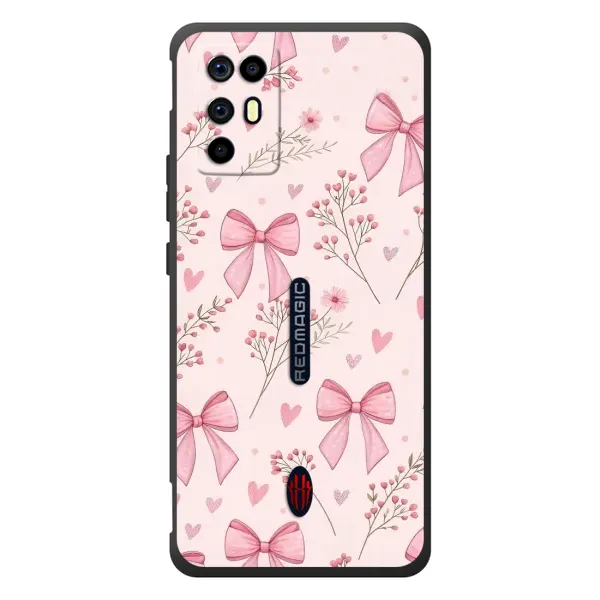 Чехол с рисунком «Банты с цветами» для ZTE Nubia RedMagic 6R Чехол с рисунком «Банты с цветами» для ZTE Nubia RedMagic 6R
