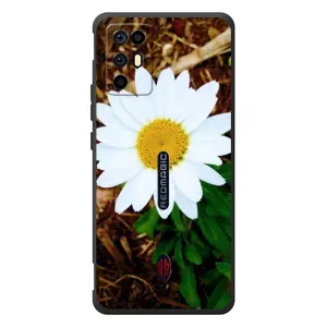 Чехол с ромашками на ZTE Nubia RedMagic 6R (Белая ромашка)