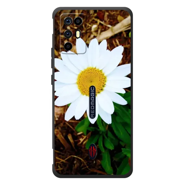 Чехол с рисунком «Белая ромашка» для ZTE Nubia RedMagic 6R Чехол с рисунком «Белая ромашка» для ZTE Nubia RedMagic 6R