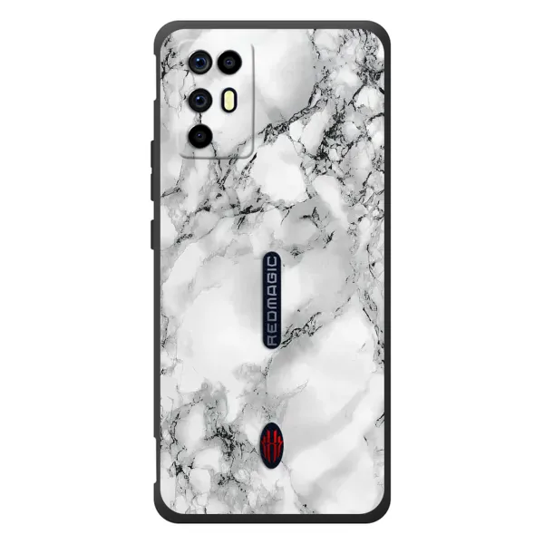 Чехол с рисунком «Белый мрамор» для ZTE Nubia RedMagic 6R Чехол с рисунком «Белый мрамор» для ZTE Nubia RedMagic 6R