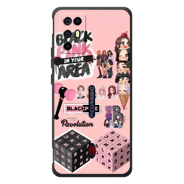 Чехол с рисунком «BLACK PINK коллаж» для ZTE Nubia RedMagic 6R Чехол с рисунком «BLACK PINK коллаж» для ZTE Nubia RedMagic 6R
