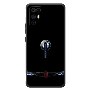 Силиконовый бампер с картинкой машины на ZTE Nubia RedMagic 6R (Черный BMW)