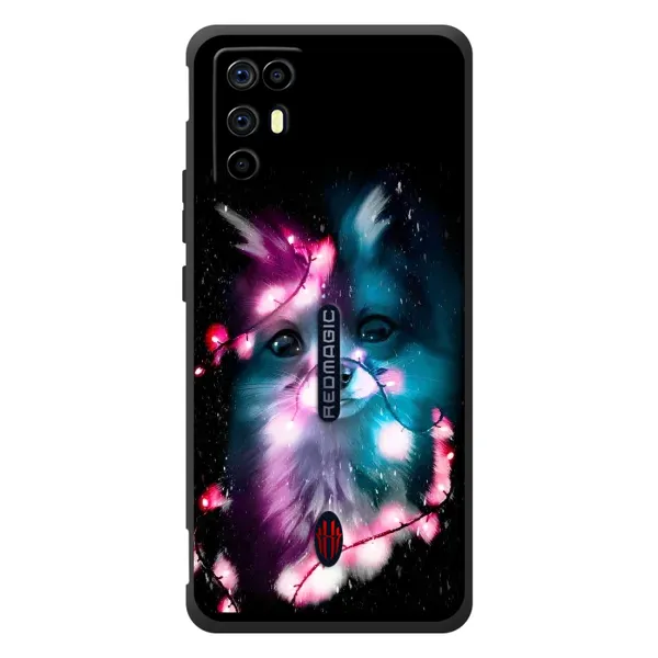 Чехол с рисунком «Черная Лиса» для ZTE Nubia RedMagic 6R Чехол с рисунком «Черная Лиса» для ZTE Nubia RedMagic 6R