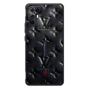 Текстурний Чохол Louis Vuitton для ЗТЕ Нубія РедМеджік 6Р (Чорний ЛВ)