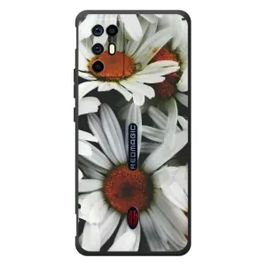 Чехол с ромашками на ZTE Nubia RedMagic 6R (Цветы Ромашки)