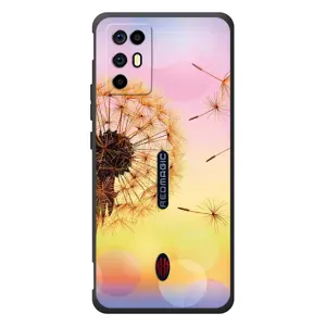 Силиконовый Чехол с одуванчиками на ZTE Nubia RedMagic 6R (Цветок-одуванчик)