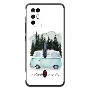 Силиконовый бампер с картинкой машины на ZTE Nubia RedMagic 6R (Домик на колесах)