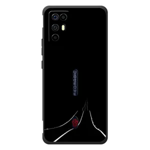 Чехол с картинками на черном фоне для ZTE Nubia RedMagic 6R (Дорога)