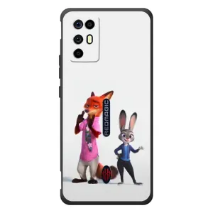 Силиконовый чехол с принтом Зоотрополіс для ZTE Nubia RedMagic 6R (Джуди и Ник)