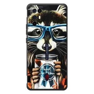 Силіконовий Чохол з Энотами на ZTE Nubia RedMagic 6R (Єнот в окулярах)