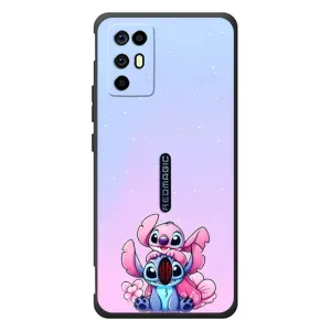 Чехол с рисунком Стич для ZTE Nubia RedMagic 6R (Энджл и Стич)