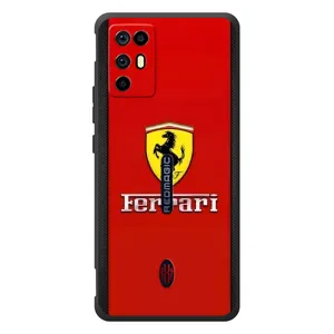 Силиконовый бампер с картинкой машины на ZTE Nubia RedMagic 6R (Ferrari Logo)