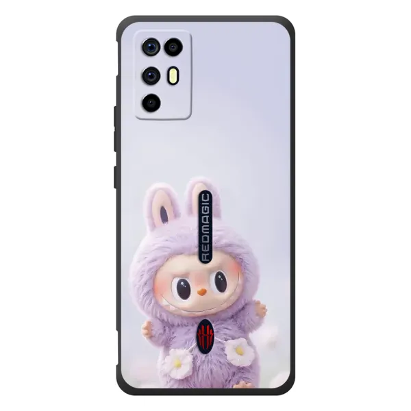 Чехол с рисунком «Фиолетовый Лабубу» для ZTE Nubia RedMagic 6R Чехол с рисунком «Фиолетовый Лабубу» для ZTE Nubia RedMagic 6R