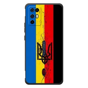 Чехлы УПА (Красно-Чёрный) на ZTE Nubia RedMagic 6R (Флаг УПА)