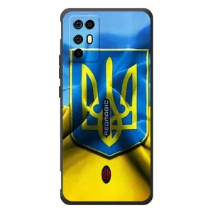 Чехол с картинкой (Патриотический ГЕРБ) на ZTE Nubia RedMagic 6R (Герб и Флаг Украины)