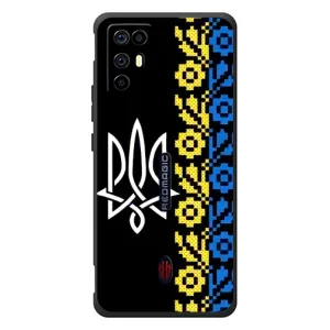 Силиконовый Чехол на ZTE Nubia RedMagic 6R (Герб и вышыванка)