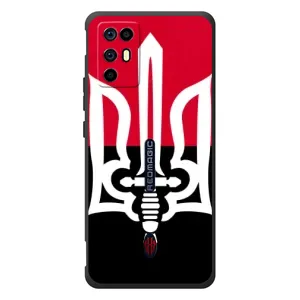 Чехлы УПА (Красно-Чёрный) на ZTE Nubia RedMagic 6R (Герб Украины)
