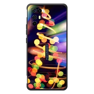 Чехол Новогодняя Елка на ZTE Nubia RedMagic 6R (Гирлянды)