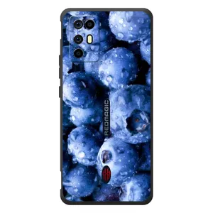 Чехол с изображением вкусной еды для ZTE Nubia RedMagic 6R (Голубика)