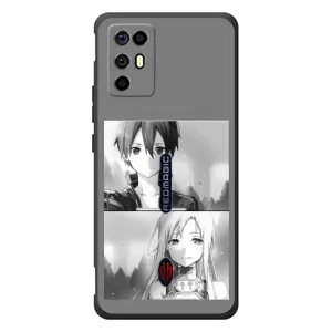 Чехол с персонажами АНИМЕ на ZTE Nubia RedMagic 6R (Кирито-Асуна)
