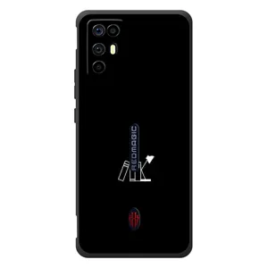 Чехол с картинками на черном фоне для ZTE Nubia RedMagic 6R (Книжки)