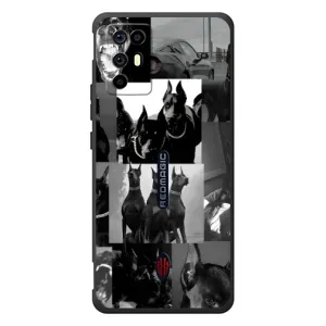 Чохол ДОБЕРМАН для ZTE Nubia RedMagic 6R (Колаж Доберман)