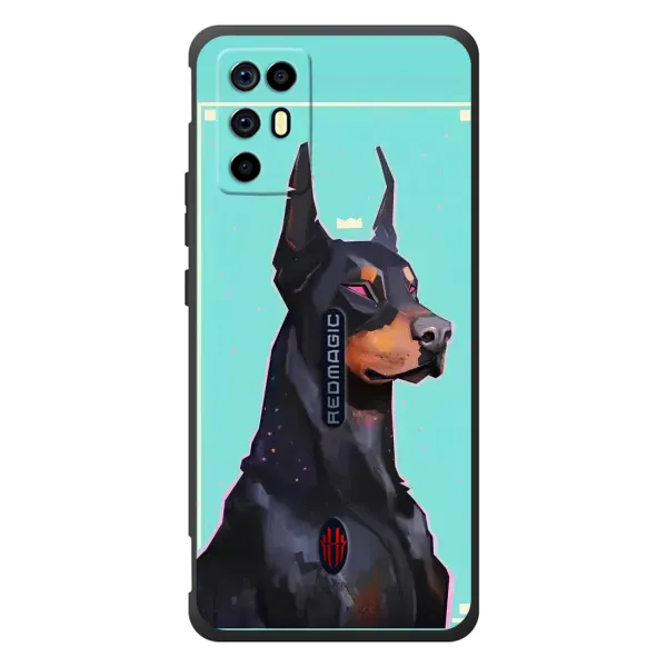 Чехол с рисунком «Король доберман» для ZTE Nubia RedMagic 6R