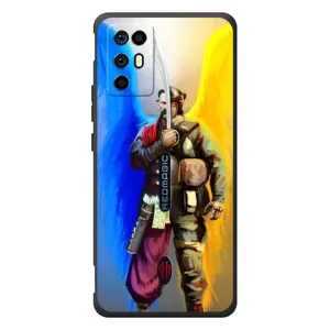 Чехол с картинкой (Патриотический КОЗАК) на ZTE Nubia RedMagic 6R (Козак с крыльями)