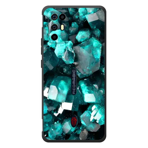 Чехол с рисунком «Кристалы» для ZTE Nubia RedMagic 6R