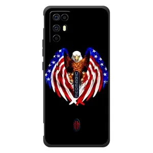 Чехол Флаг USA для ZTE Nubia RedMagic 6R (Крылья США)