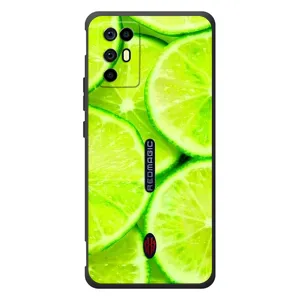 Чехол с изображением вкусной еды для ZTE Nubia RedMagic 6R (Лайм)