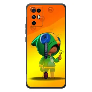Чехол Бравл Старс для ZTE Nubia RedMagic 6R (LEON в кофте)