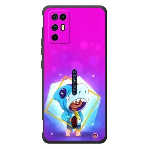 Чехол Бравл Старс для ZTE Nubia RedMagic 6R (Леон в костюме Акулы)