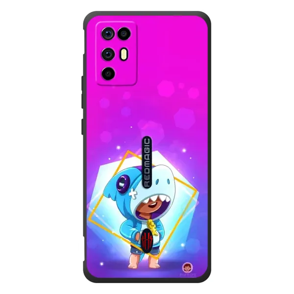 Чехол с рисунком «Леон в костюме Акулы» для ZTE Nubia RedMagic 6R