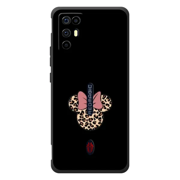 Чехол с рисунком «Леопардовая Минни» для ZTE Nubia RedMagic 6R Чехол с рисунком «Леопардовая Минни» для ZTE Nubia RedMagic 6R