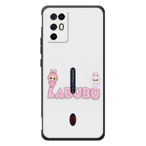 Чехол с принтом Лабубу для ZTE Nubia RedMagic 6R (Логотип Лабубу)