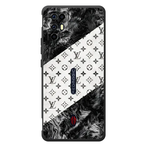 Чохол з малюнком «LV на білому» для ZTE Nubia RedMagic 6R Чохол з малюнком «LV на білому» для ZTE Nubia RedMagic 6R