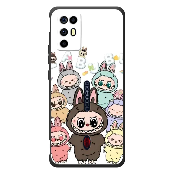 Чехол с рисунком «Маленькие Лабубу» для ZTE Nubia RedMagic 6R Чехол с рисунком «Маленькие Лабубу» для ZTE Nubia RedMagic 6R