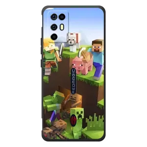 Чохли для ZTE Nubia RedMagic 6R (Персонажі МайнКрафт) (Майн-крафт)