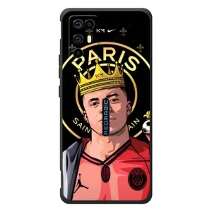 Чехол (TPU) с Футболистом на ZTE Nubia RedMagic 6R (Mbappe King)