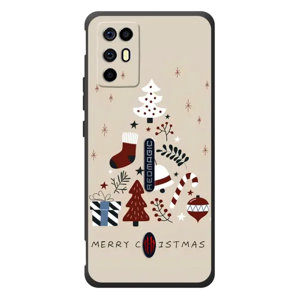 Чехол с рисунком «Merry Christmas» для ZTE Nubia RedMagic 6R