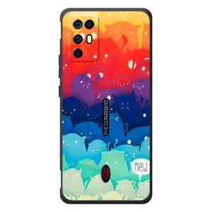 Силіконовий чохол з котиком для ZTE Nubia RedMagic 6R (Mew)