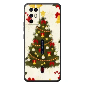Чехол Новогодняя Елка на ZTE Nubia RedMagic 6R (Новогодний принт)