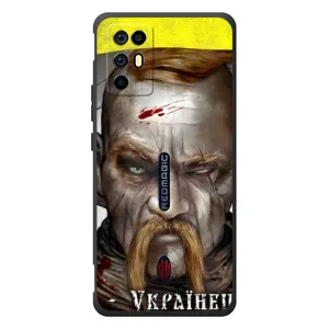 Чехол с картинкой (Патриотический КОЗАК) на ZTE Nubia RedMagic 6R (Одноглазый Козак)
