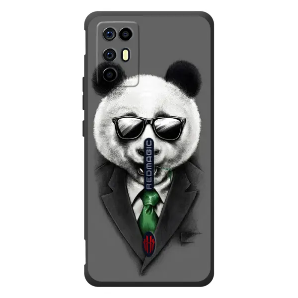 Чехол с рисунком «Панда в очках» для ZTE Nubia RedMagic 6R Чехол с рисунком «Панда в очках» для ZTE Nubia RedMagic 6R