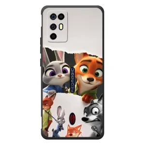 Силиконовый чехол с принтом Зоотрополіс для ZTE Nubia RedMagic 6R (Персонажи Зоо)