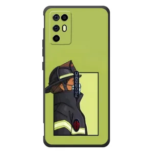 Силиконовый бампер (Работники) на ZTE Nubia RedMagic 6R (Пожарник)