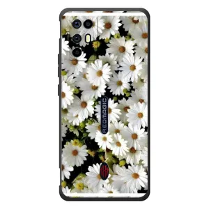 Чехол с ромашками на ZTE Nubia RedMagic 6R (Рамка в ромашках)