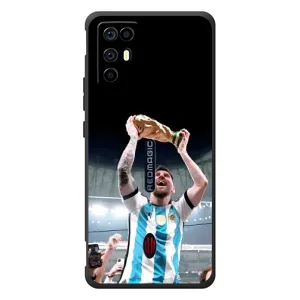 Чехлы Лео Месси Аргентина для ZTE Nubia RedMagic 6R (Счастливый Месси)